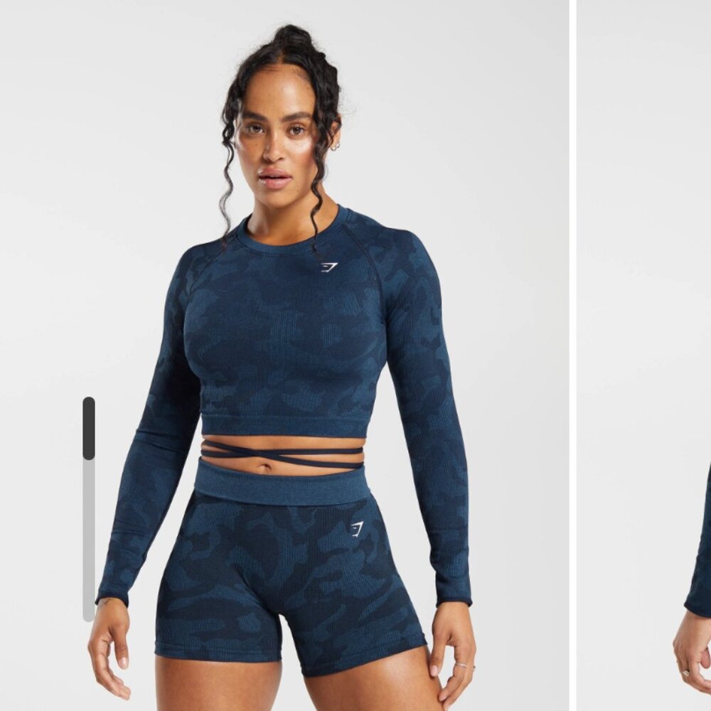 Blue Camo Gymshark Set